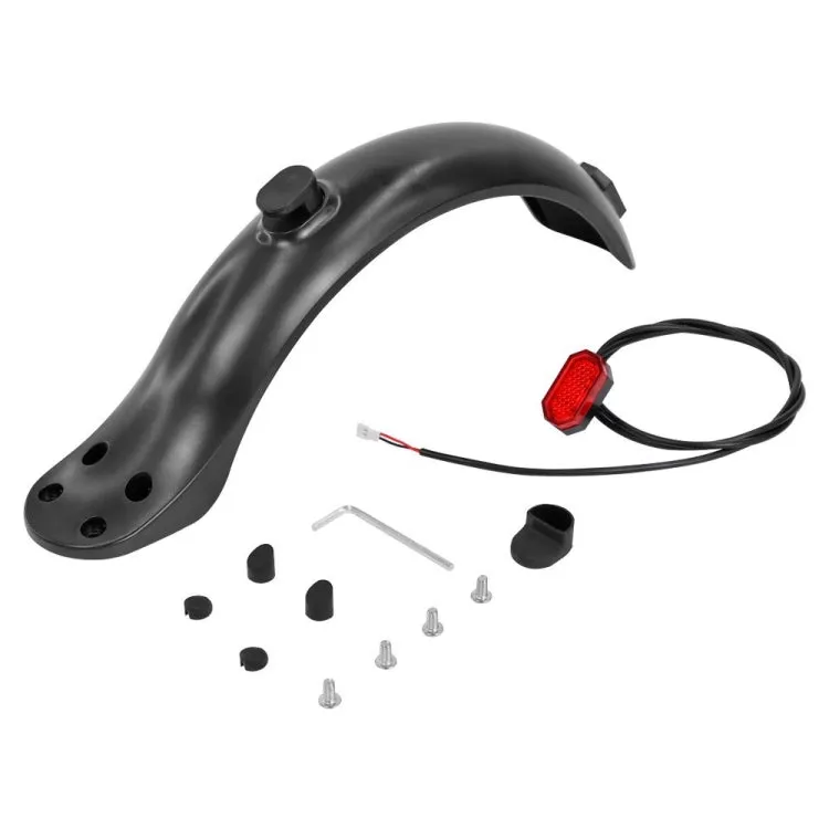 For Xiaomi M365 / 1S / PRO Scooter Accessories Plastic Rear Fender 4 Hole Rear Fenders 8.5 inch Fender, Specification: Fender Tail Light Set