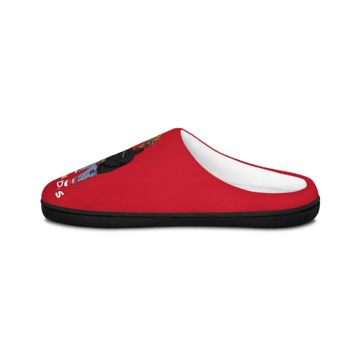 FRIENDS SLIPPERS BLACK  RED