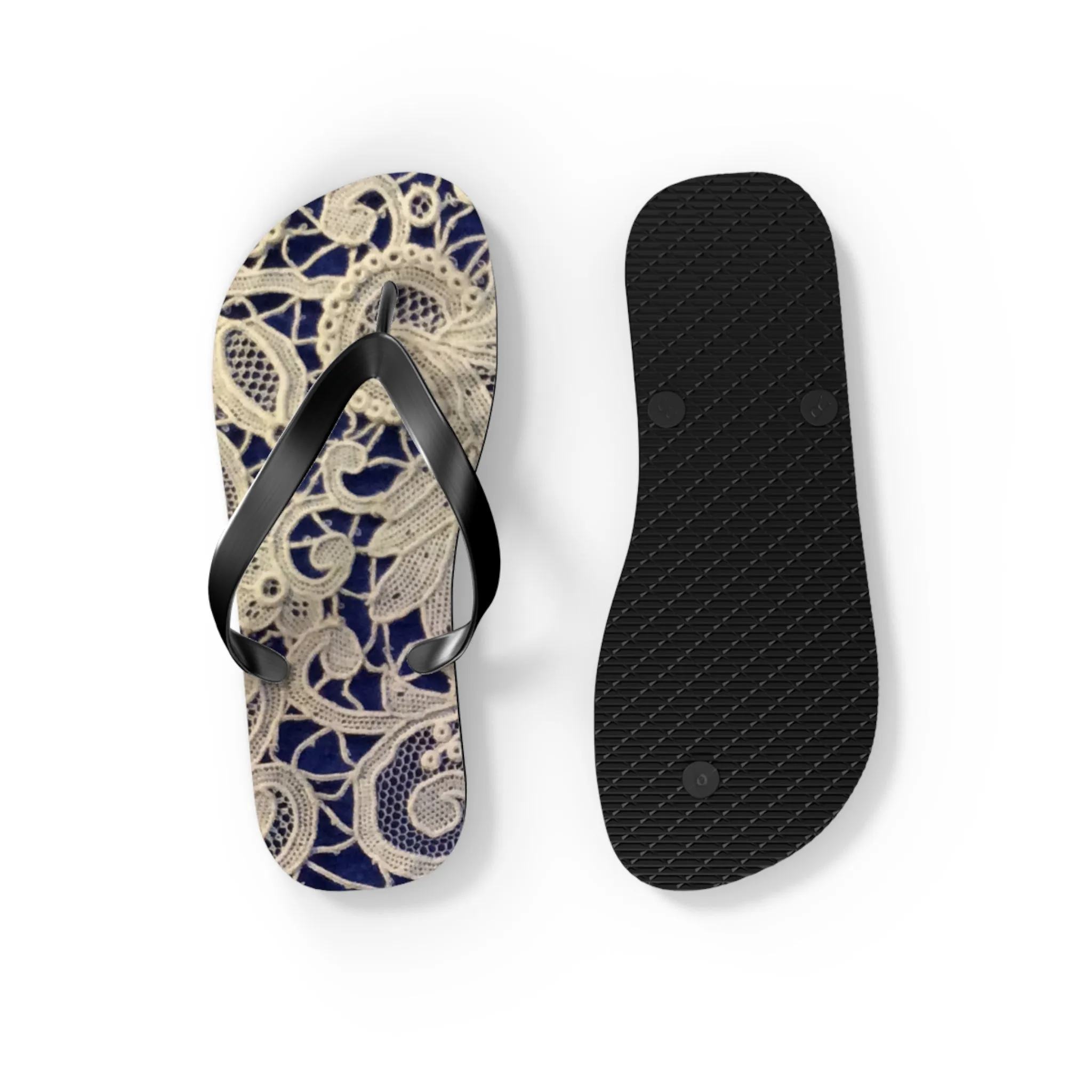 Golden and Blue - Inovax Flip Flops