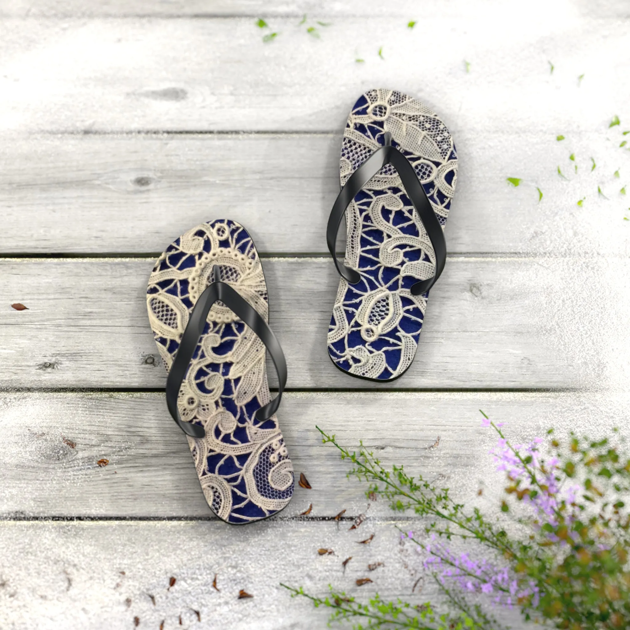 Golden and Blue - Inovax Flip Flops