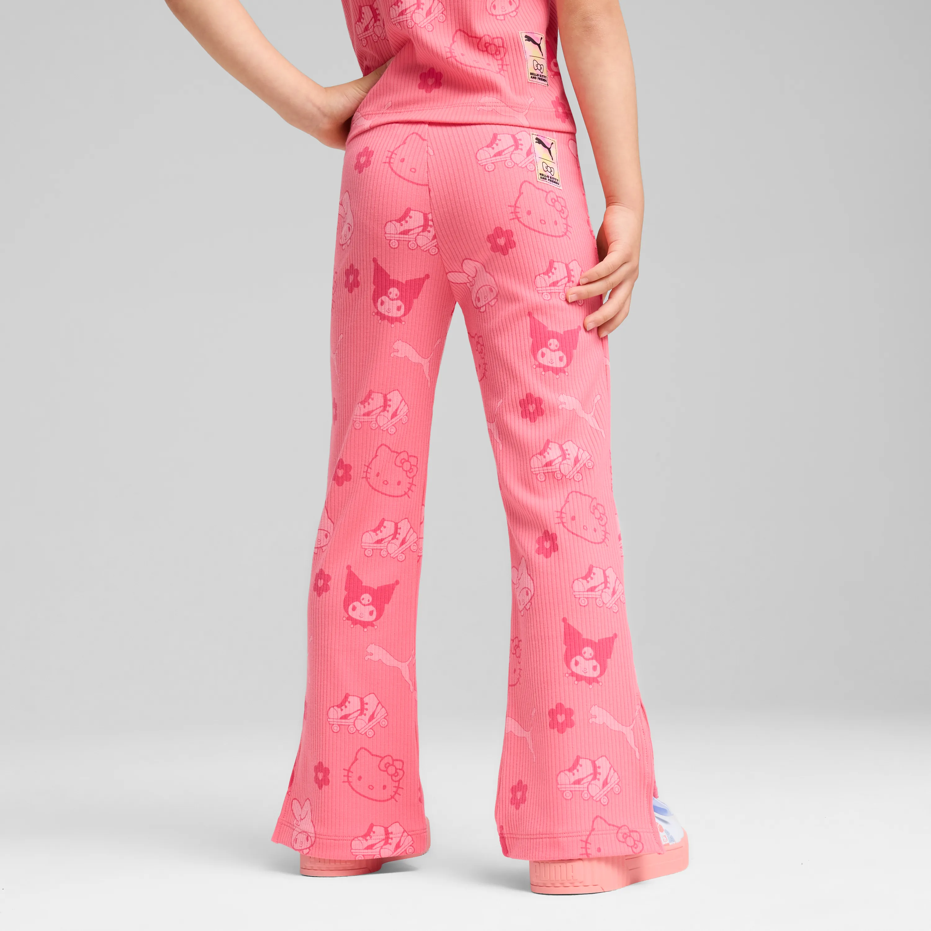 Hello Kitty and Friends x PUMA Kids Ribbed Flared Leggings (Magic Rose)