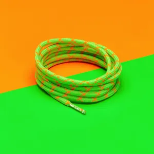 Hikies ENERGY Round Laces · Bright Orange/Neon Green