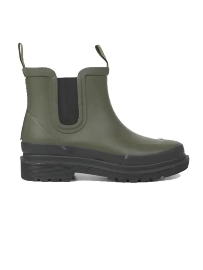 Ilse Jacobsen T Short Rubber Wellington Boots Army Green  RUB30C 410