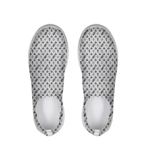 JPMonogram Black on White | slip-on flyknit shoe