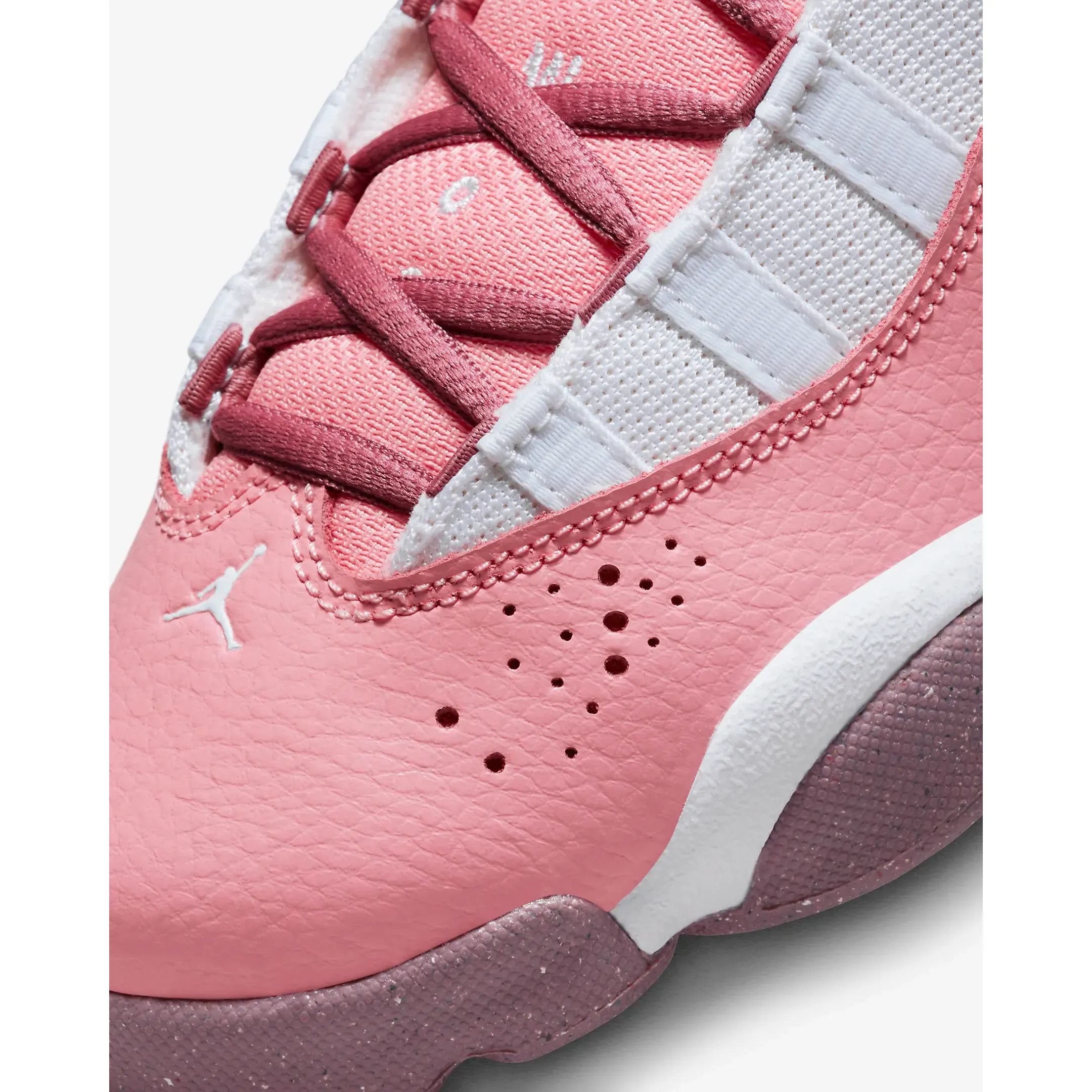 Kid's Jordan 6 Rings Shoes - Coral Chalk / White / Desert Berry