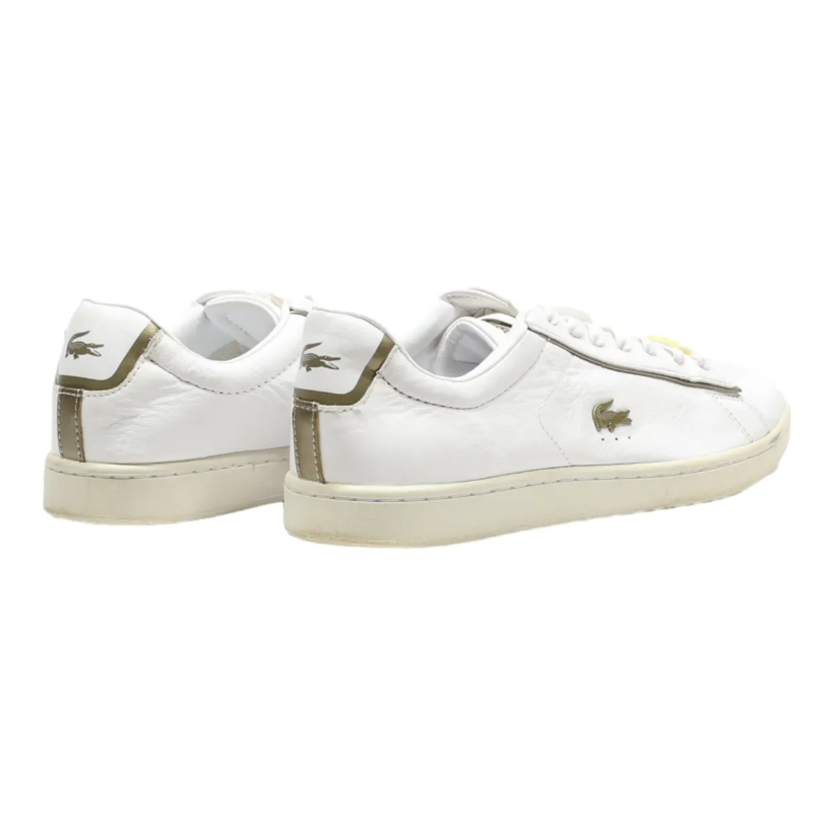 LACOSTE CARNABY EVO Sneaker Trainers White Leather Womens UK 6.5