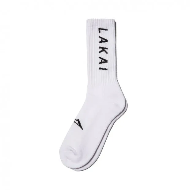 Lakai Simple Crew Sock - White