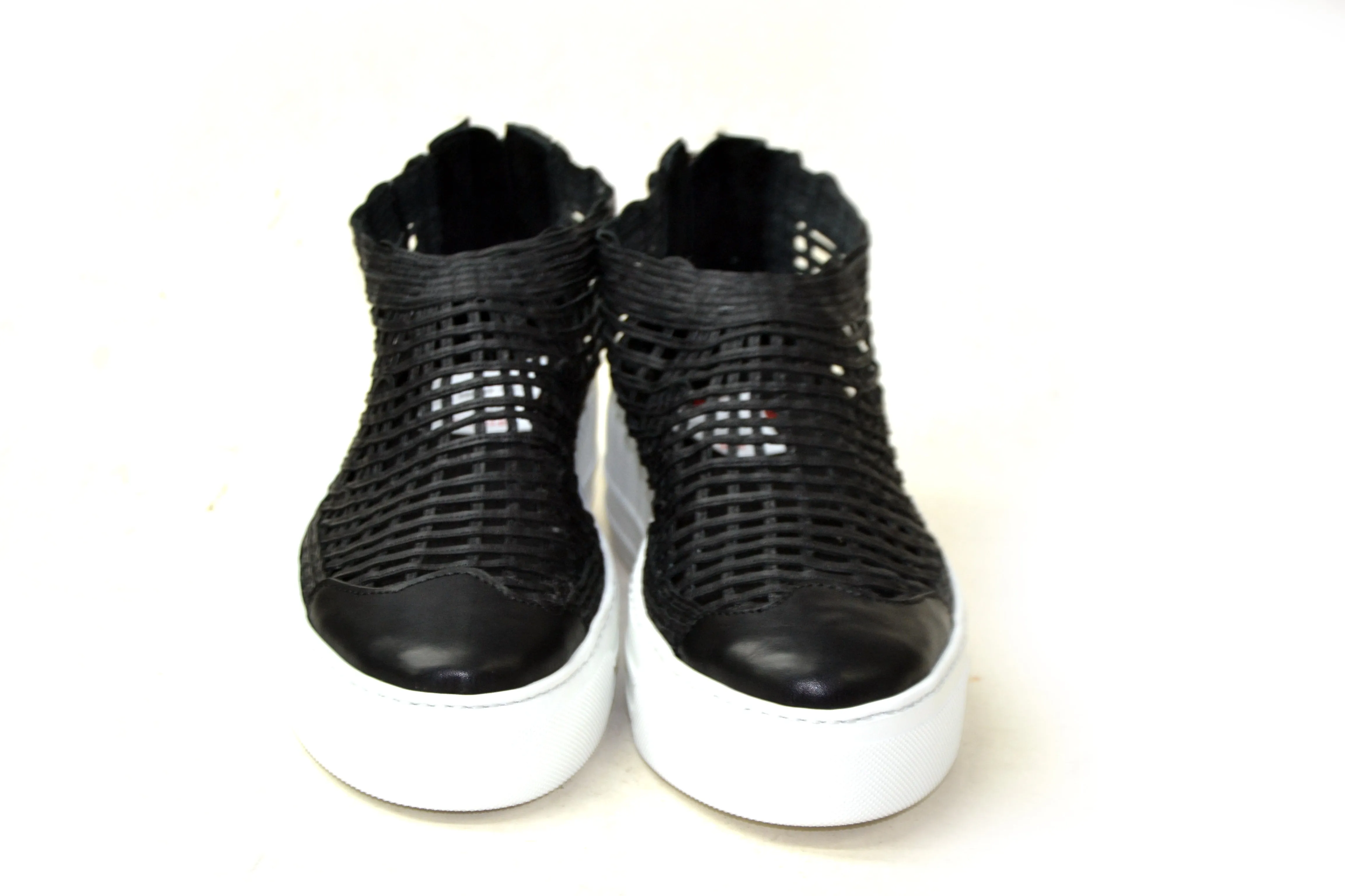 LAST PAIR 36- PLATFORM BLACK SPIDER SHOES