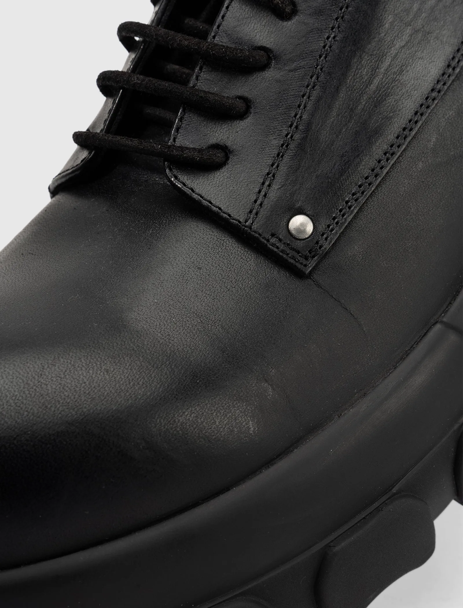 LIDO LACE-UP BOZO TRACTOR  "BLACK/BLACK"