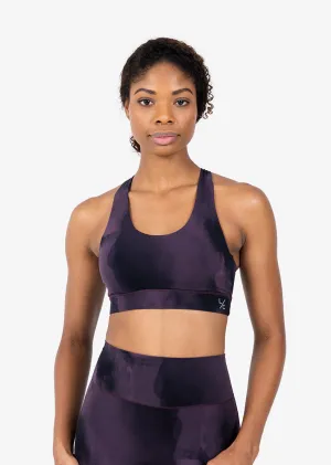 Life Active Marble Bra Mulberry Black FINAL SALE