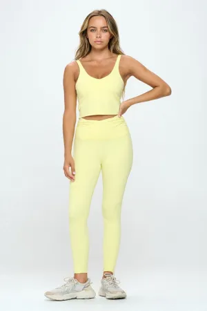 Light Yellow Sports 2 Piece Set