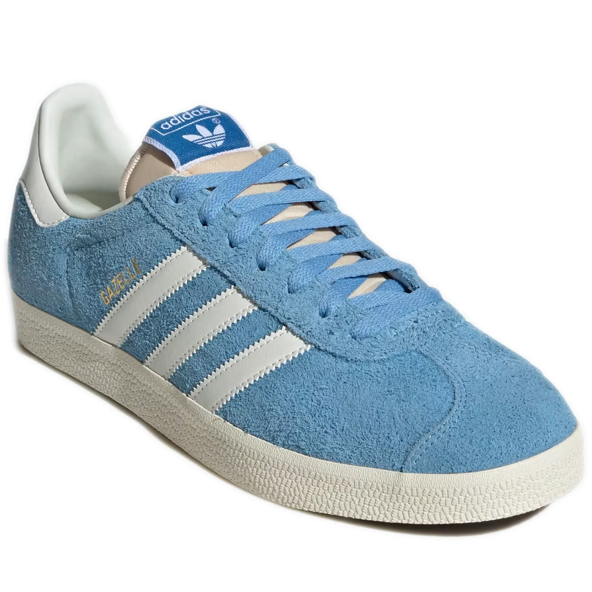 Men's Adidas Gazelle Shoes - Light Blue / Off White / Cream White