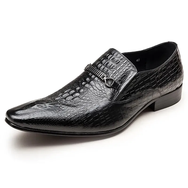 Men's Artificial Leather Oxford Luxury Dress Slip-on Shoes