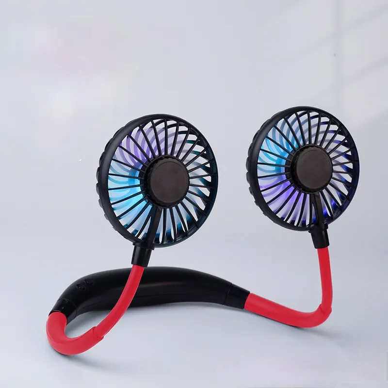 Mini Fan Hanging Neck USB Portable Sports Desktop Mute Portable Rechargeable Hand-Held Electric Fan