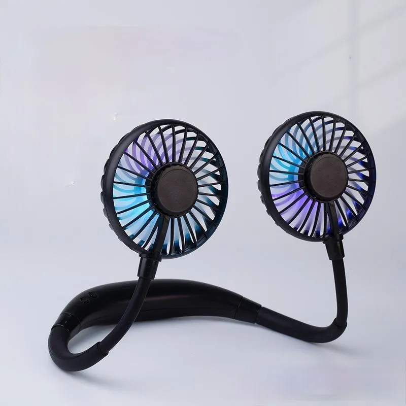 Mini Fan Hanging Neck USB Portable Sports Desktop Mute Portable Rechargeable Hand-Held Electric Fan