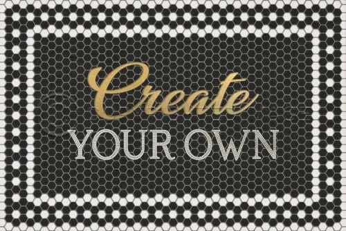 Mosaic - 46th Street - Custom With Gold Script