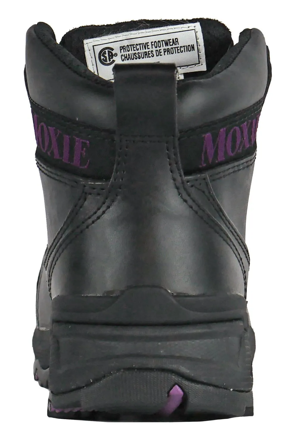 Moxie Trades Womens Vegas Black Leather Leather upper Work Boots