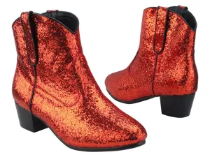 Nashville Red Sparkle Boot (MADE TO ORDER)