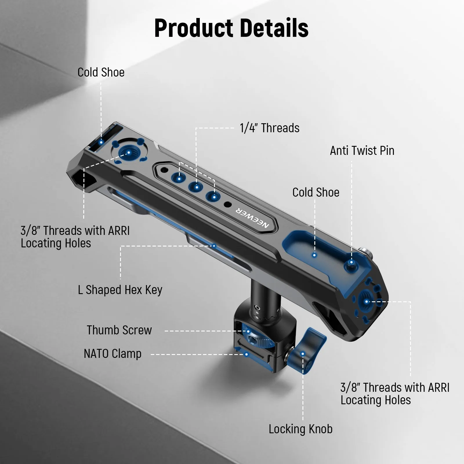 NEEWER CA018 2 In 1 Top Handle/Side Handle