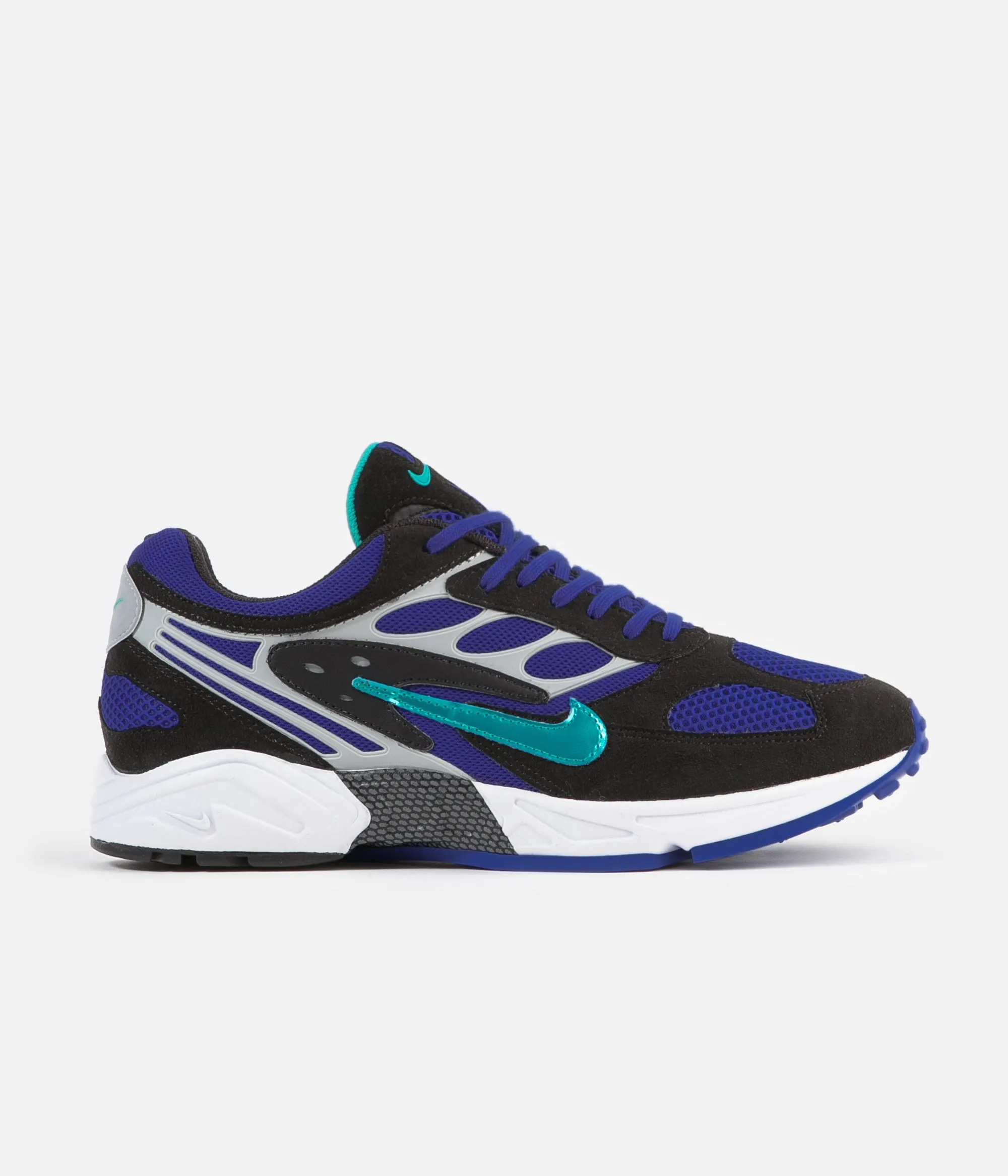 Nike Air Ghost Racer Shoes - Black / Hyper Jade - Racer Blue - Wolf Grey