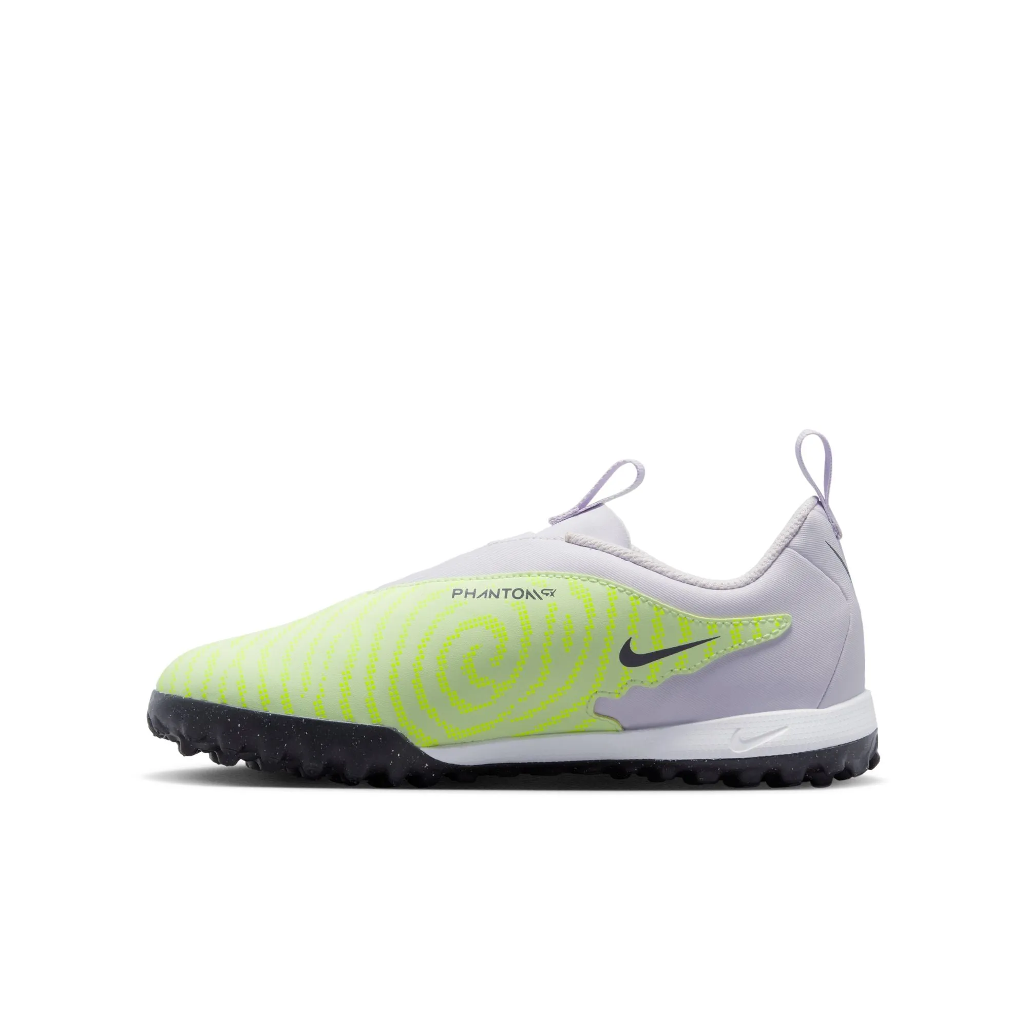 Nike Junior Phantom GX Academy TF Turf Soccer Shoes - Barely Volt/Gridiron