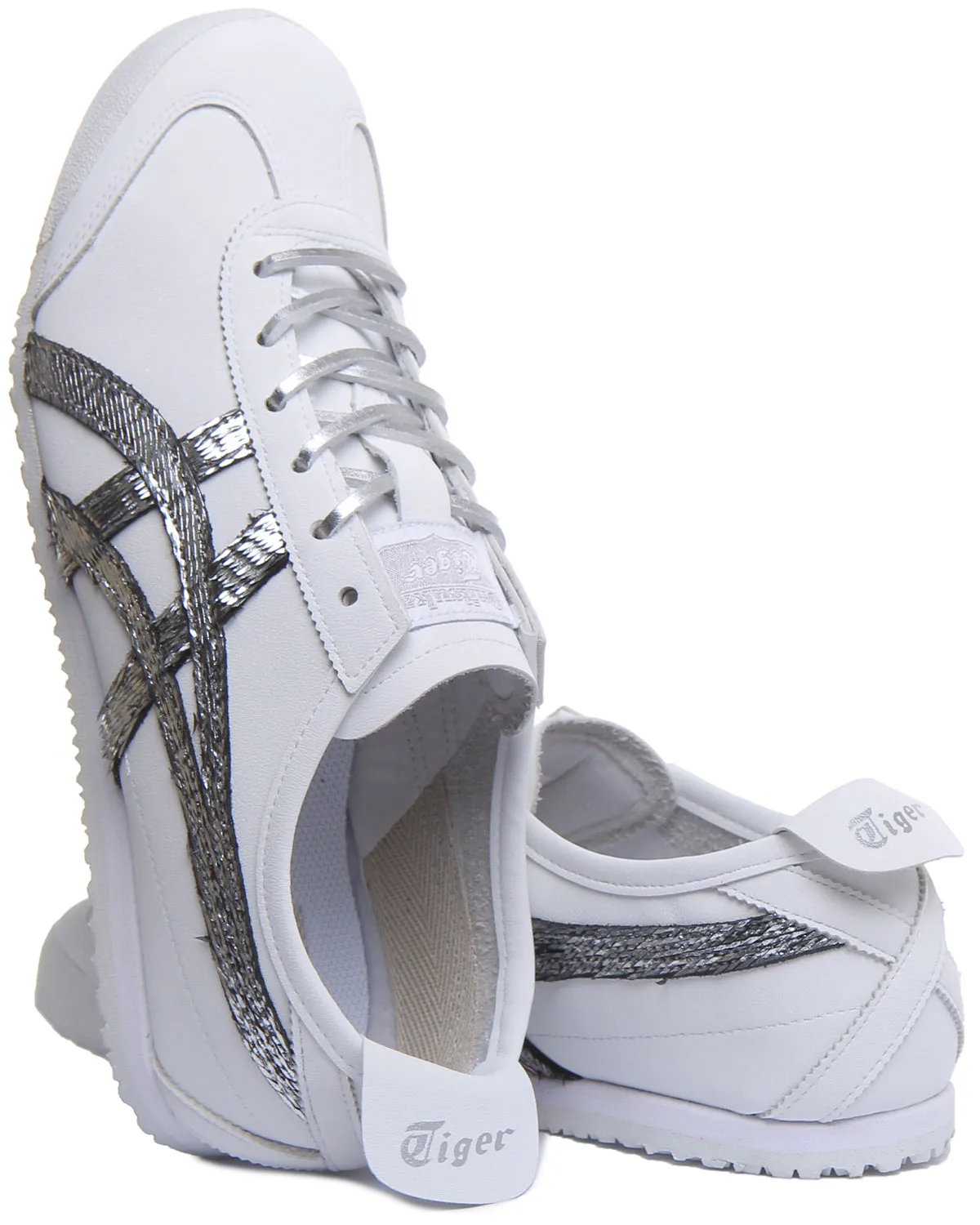 Onitsuka Tiger Mexico 66 In White Silver