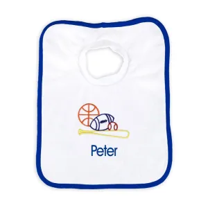 Personalized Basic Bib with Sports