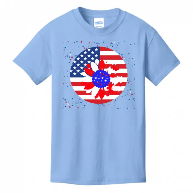 Petal Flag Girl's T-shirt - Ships from The US