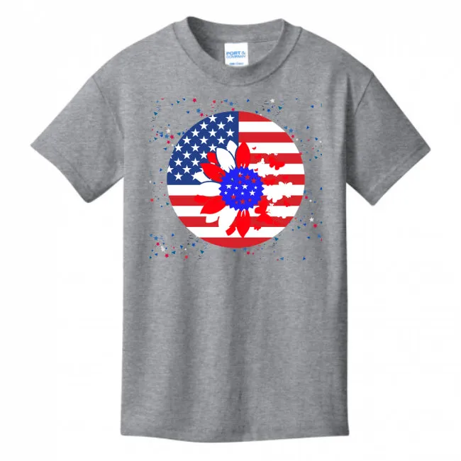 Petal Flag Girl's T-shirt - Ships from The US