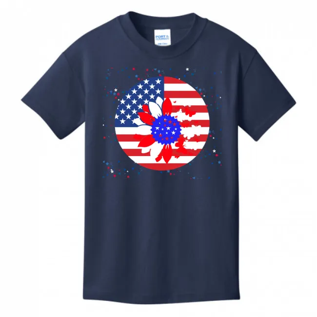 Petal Flag Girl's T-shirt - Ships from The US