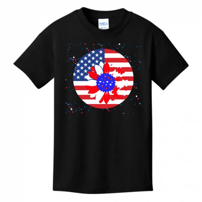 Petal Flag Girl's T-shirt - Ships from The US