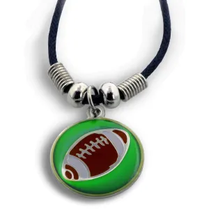 Phil 4:13 Football Mood Necklace