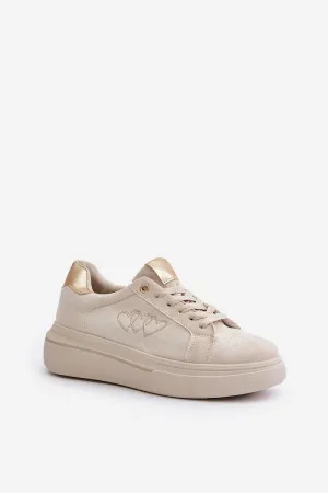 Platform Sneakers Beige