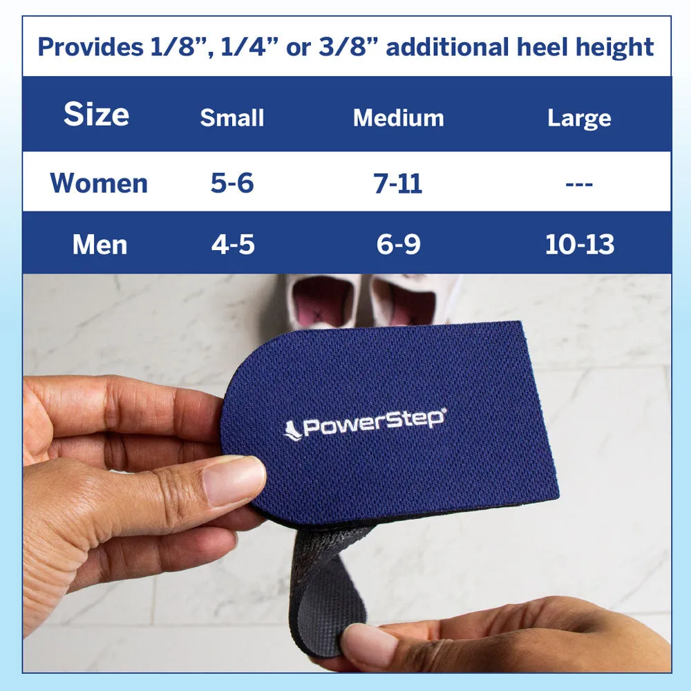 PowerStep Adjustable Heel Lift | Heel Cushion for Heel Pain & Heel Height Adjustment