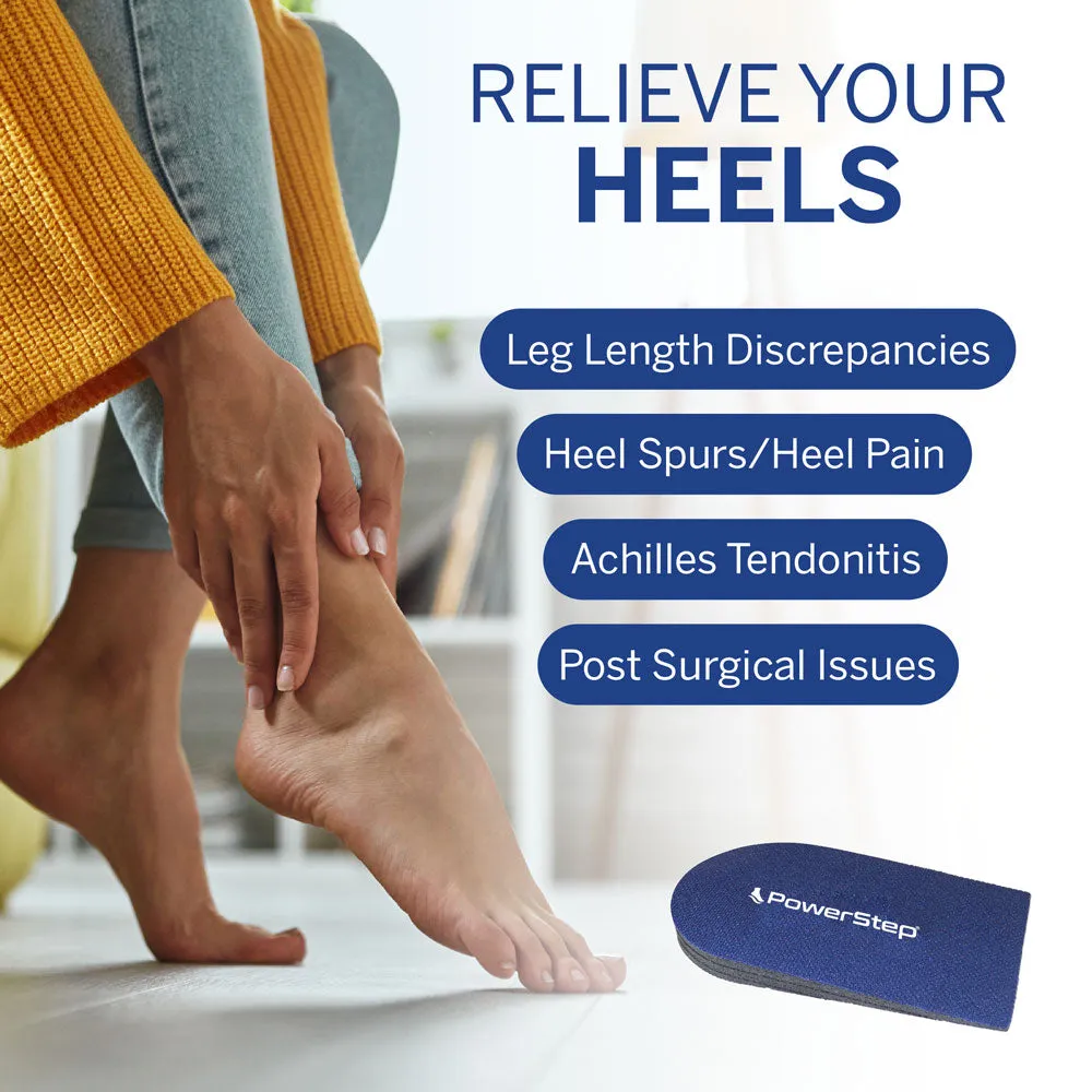 PowerStep Adjustable Heel Lift | Heel Cushion for Heel Pain & Heel Height Adjustment