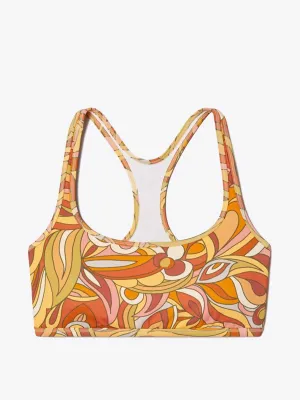 Printed weightless racerback bra