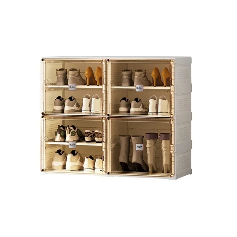 QuickFold 2 Column 7 Grids Folding Shoe Cabinet, Kylin