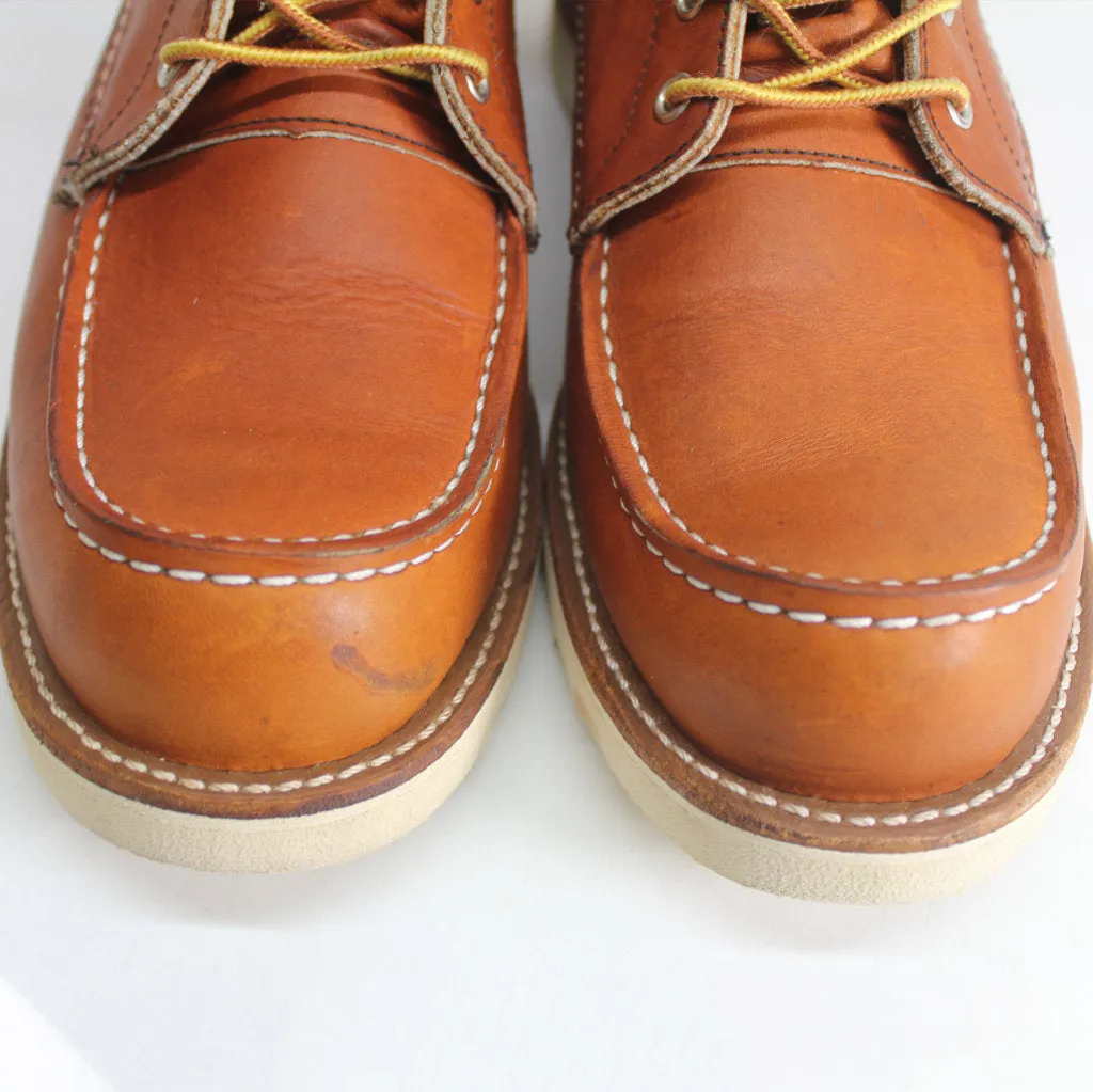 Red Wing Mens Boots 8 Inch Moc Toe 877 Casual Lace-Up Outdoor Leather - UK 10