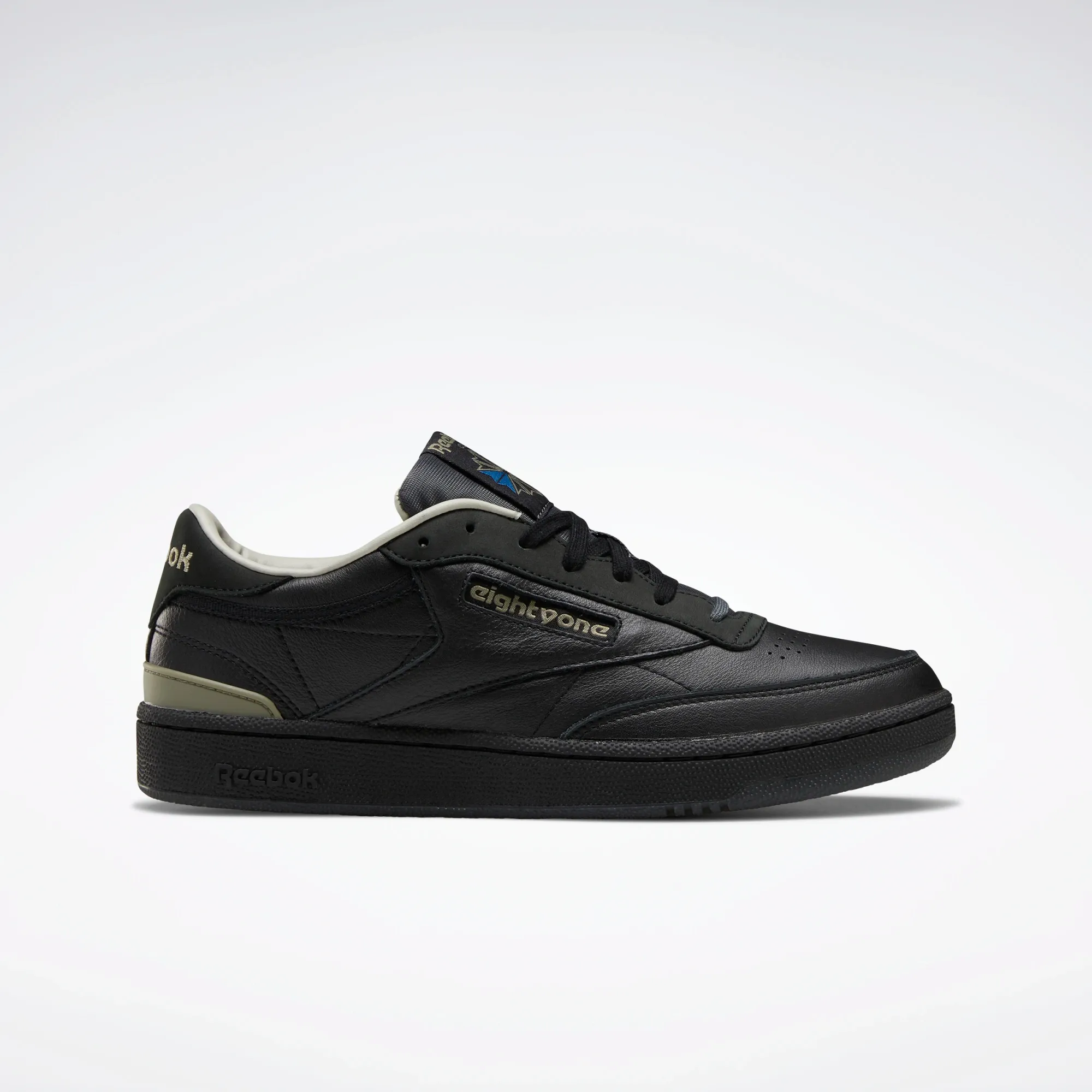 Reebok Men's Club C 85 Shoes - Black / Khaki / The Blues