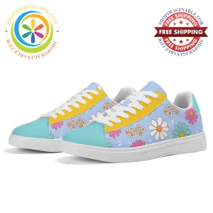 Retro 80's Daisy Skateboard Shoes