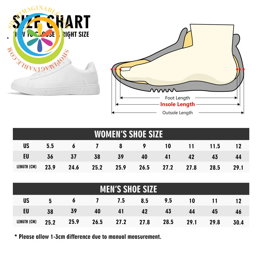 Retro 80's Daisy Skateboard Shoes