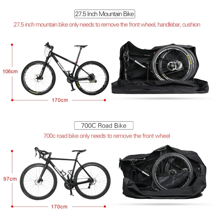 Rhinowalk 26 inch / 27.5 inch Road Bike Mountain Bike Loading Bag Large Capacity Storage Bag