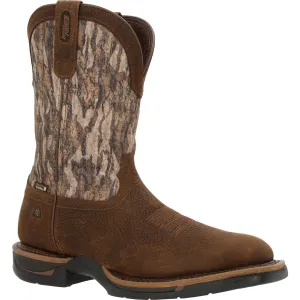 Rocky Mens Bottomland Leather Long Range 11in WP Cowboy Boots