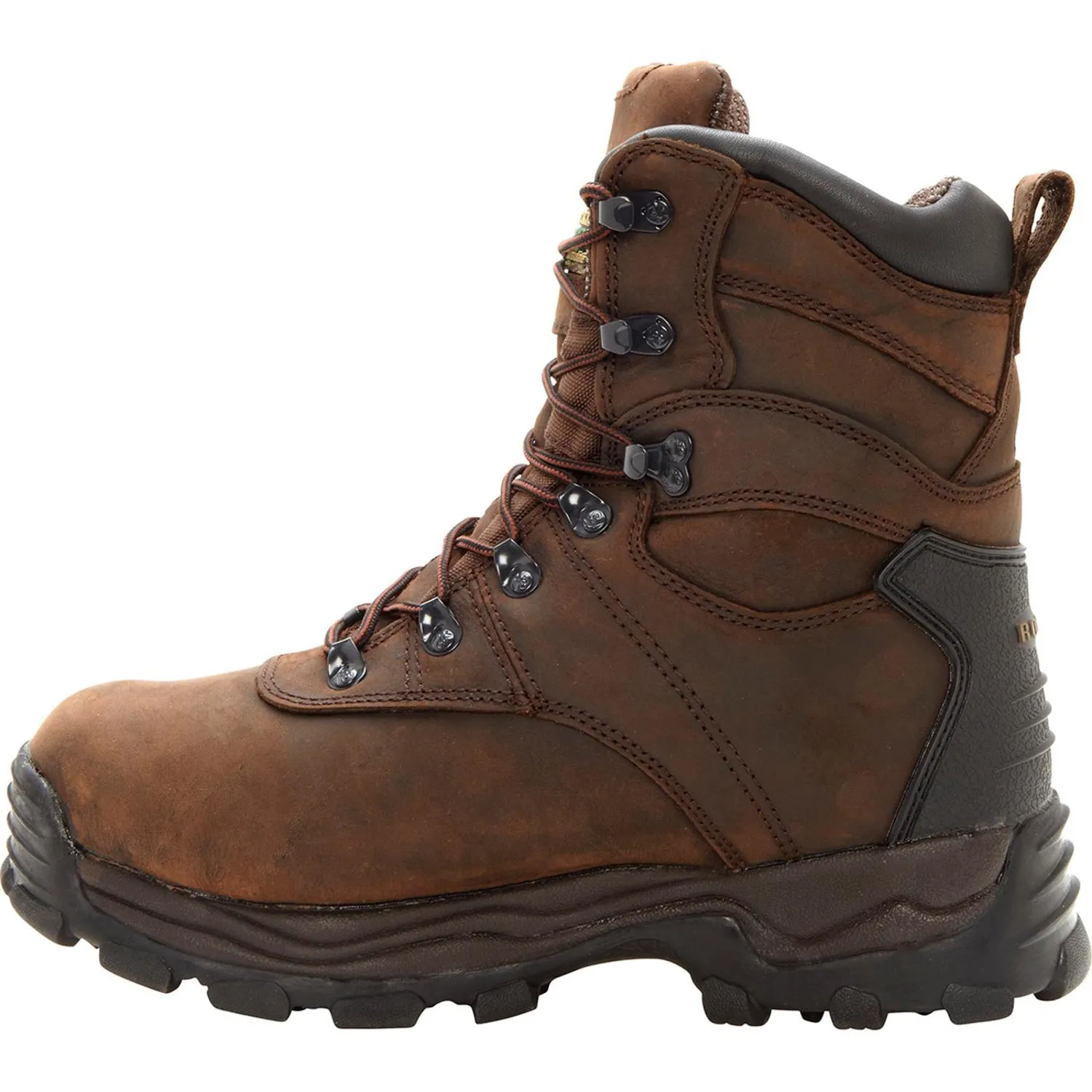 Rocky Mens Brown Leather Sport Utility 600G WP Work Boots