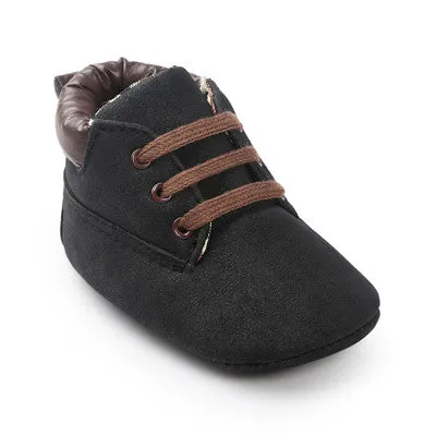 Romirus Winter PU Outdoor suede Leather Baby moccasins Shoes infant anti-slip first walker soft soled Newborn Baby boy Boots