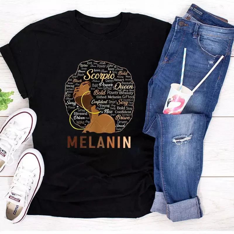 Scorpio Melanin T-Shirt (SALES ARE FINAL FOR THIS ITEM)