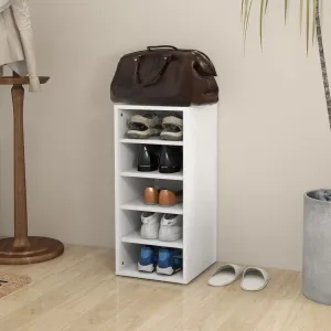 Shoe Cabinet White 31.5x35x70 cm Engineered Wood