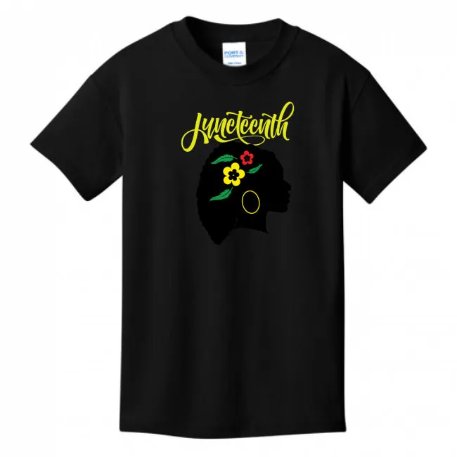 Silhouette of Life Kid's Juneteenth T-shirt - Ships from The US