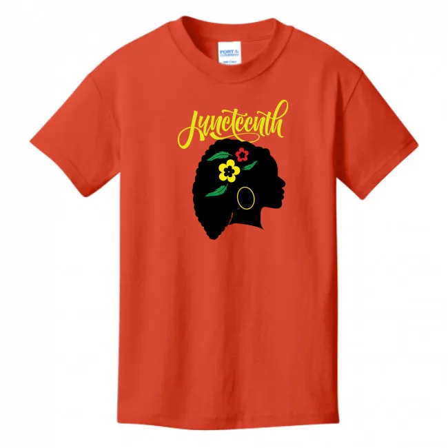 Silhouette of Life Kid's Juneteenth T-shirt - Ships from The US