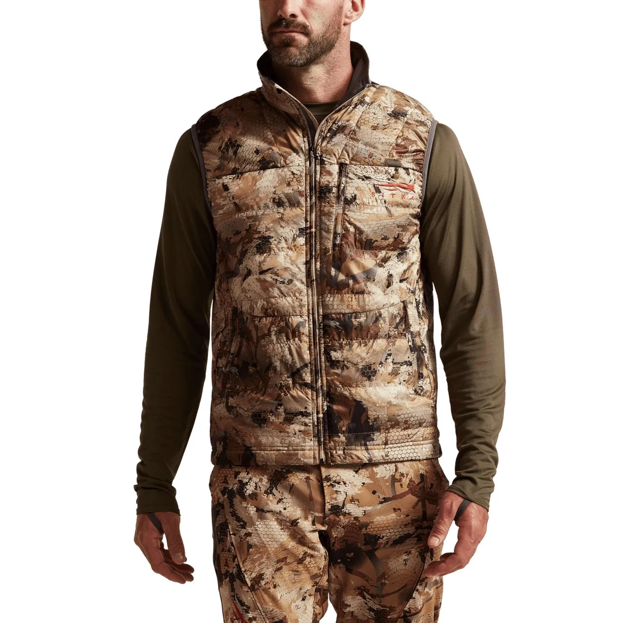 'Sitka' Men's Kelvin Aerolite Vest - Waterfowl : Optifade Waterfowl Marsh